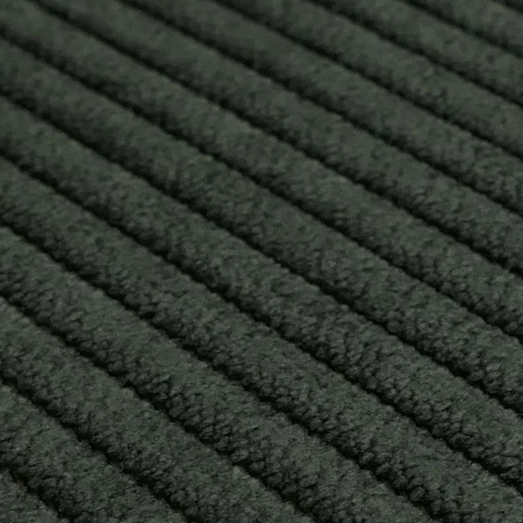 2er-Set Esszimmerstuhl HWC-R24, Küchenstuhl, drehbar Metall Kunstleder Stoff/Textil Cord ~ grün – Bild 4