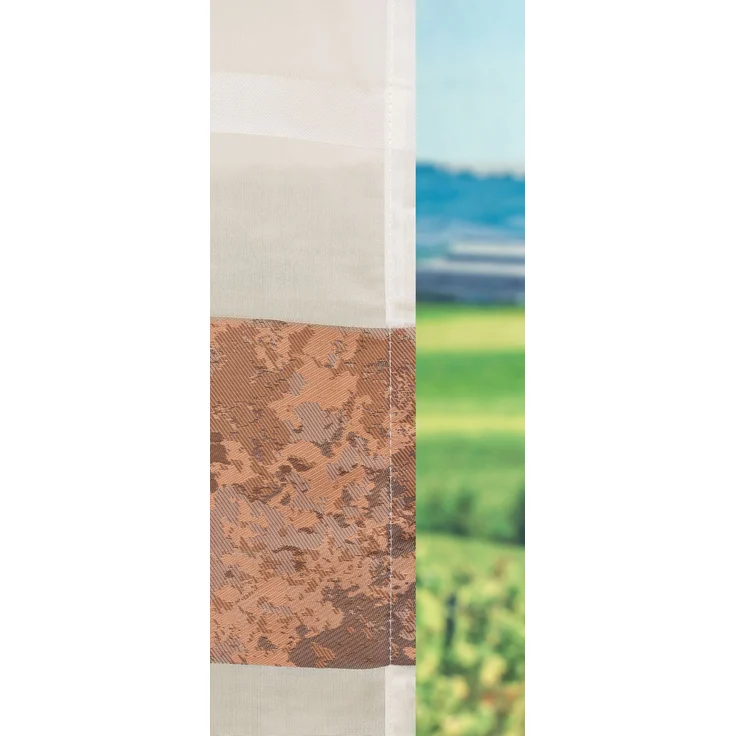 Lysel - Ösenschal Camouflagestreifen #1W in den Maßen (B x H): 140x245 cm in Kupfer/braun – Bild 4