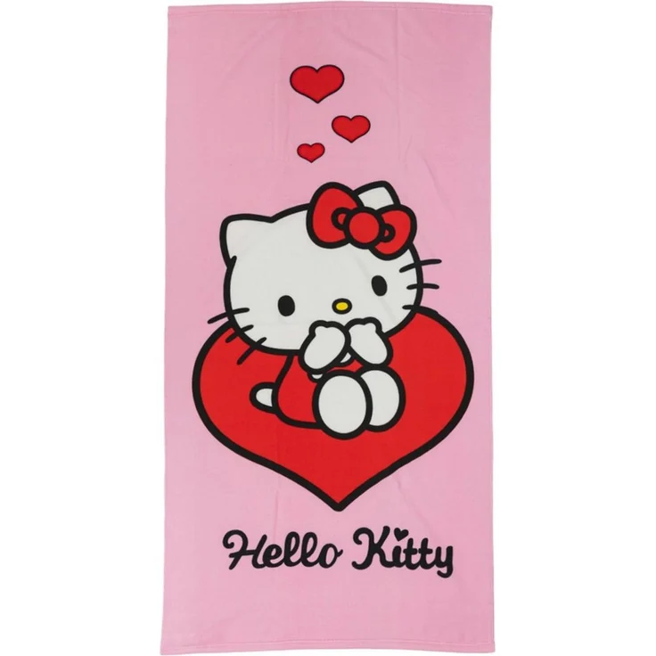 Hello Kitty Strandtuch Hello Kitty Kinder Mikrofaser Strandtuch Badetuch 70x140 cm – Bild 4