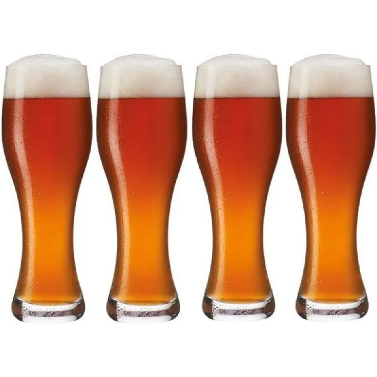 LEONARDO Bierglas Leonardo Weizenbiergläser Taverna (Groß) (4-teilig)