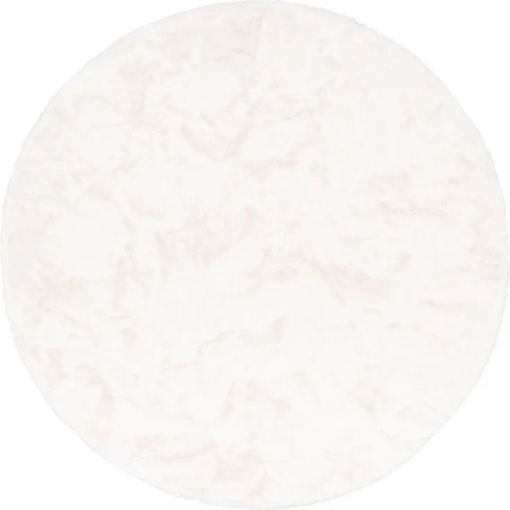 Pergamon Fellteppich Fellteppich Luxus Super Soft Plush Rund, Rund, Höhe: 25 mm