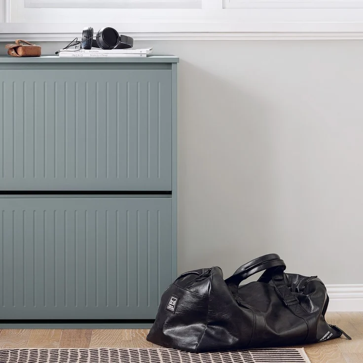 SoBuy FSR165-K-HG Schuhschrank, MDF, Lackiert, Grau, 60 x 120 x 25 cm – Bild 10