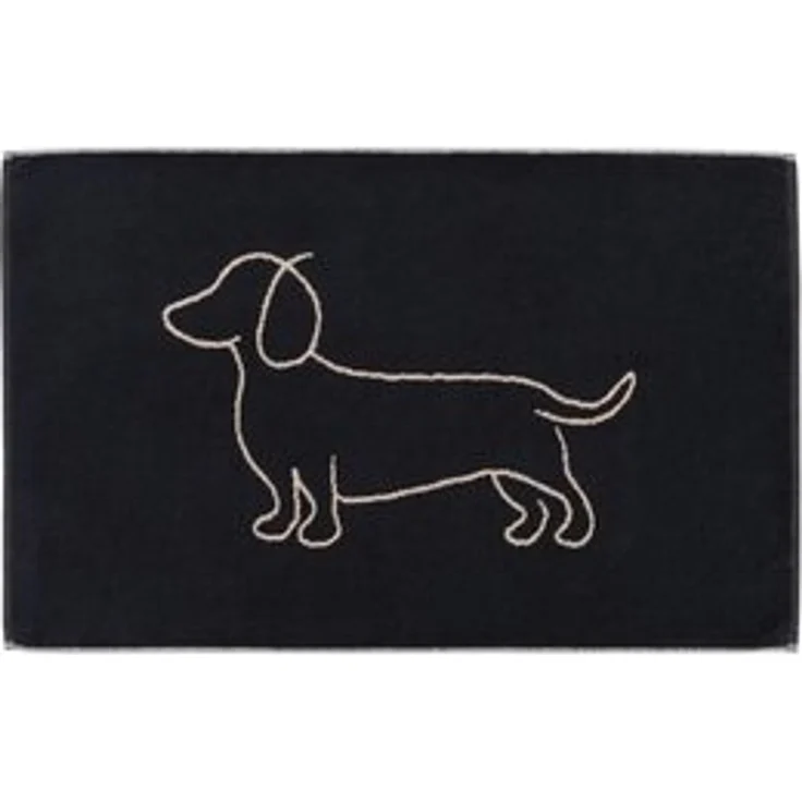 Cawö Badematte Duschvorleger We love Dogs 6248-93 Dackel schwarz 50x80 – Bild 4