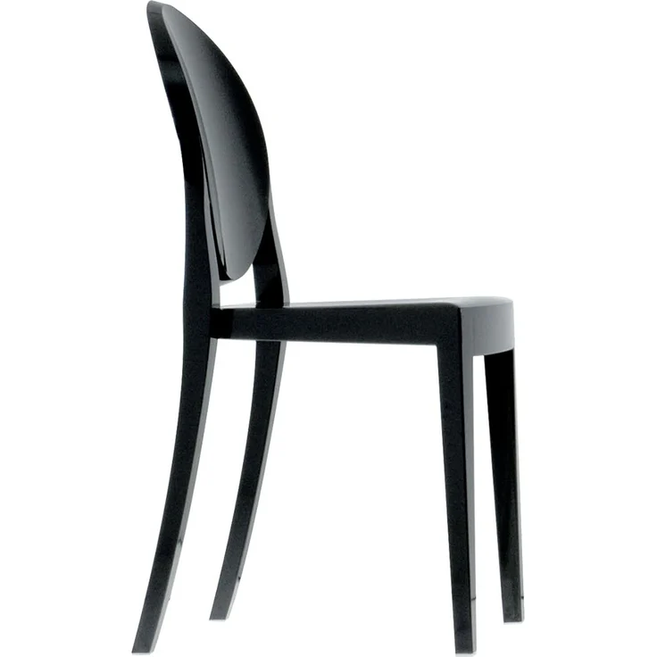 Kartell 4857E6 Stuhl Victoria Ghost schwarz glänzend