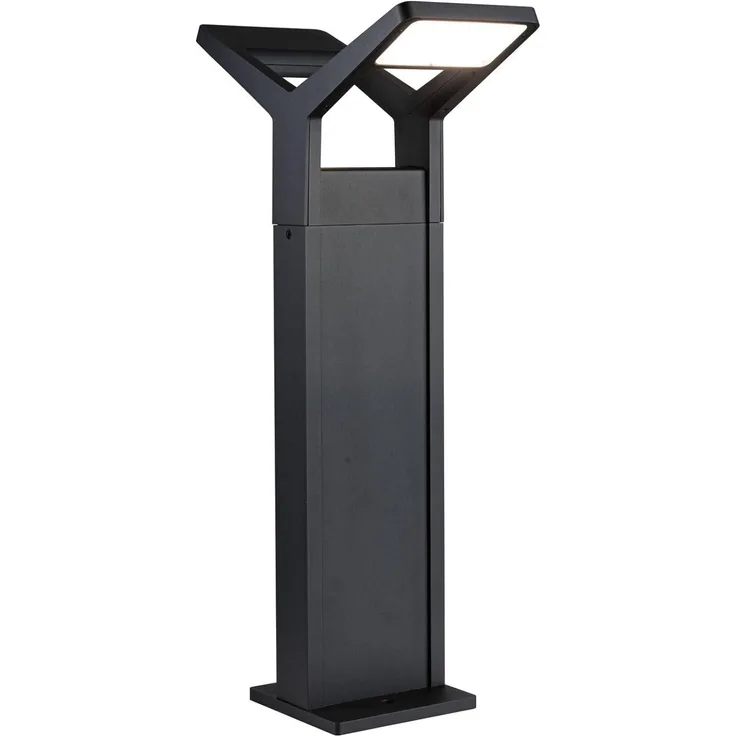 Paulmann 94861 LED Pollerleuchte Juntea 2-flammig Anthrazit dimmbar IP44 3000K