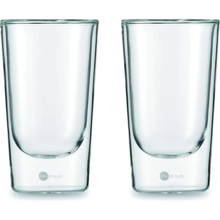 Jenaer Glas Food & Drinks Becher XL, 2er Set, Tasse Doppelwandig, 352 ml, 115903