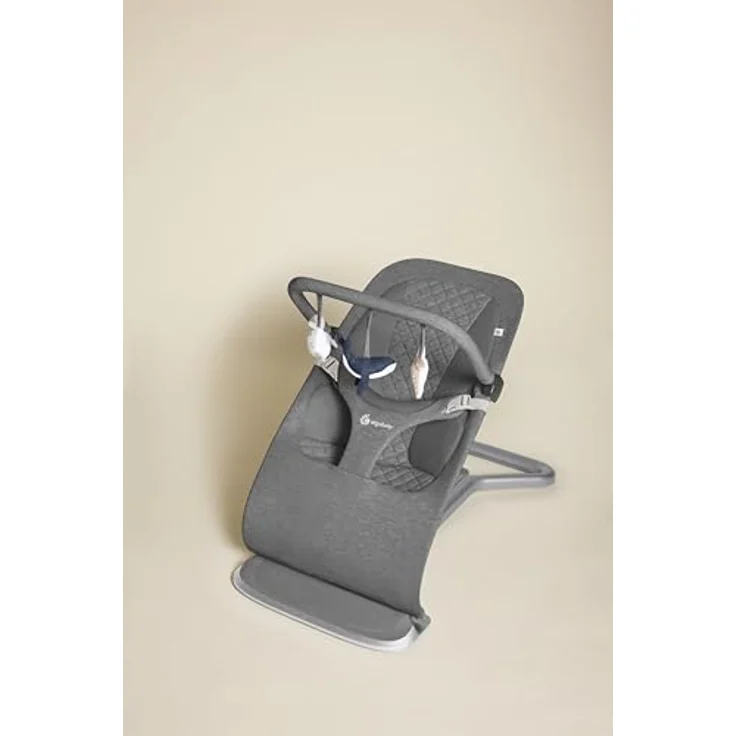 Ergobaby Evolve Bouncer Spielbogen, Zubehör für die Ergobaby 3-in-1 Babywippe Babyschaukel für Neugeborene ab Geburt, Ocean Wonders - Charcoal – Bild 7
