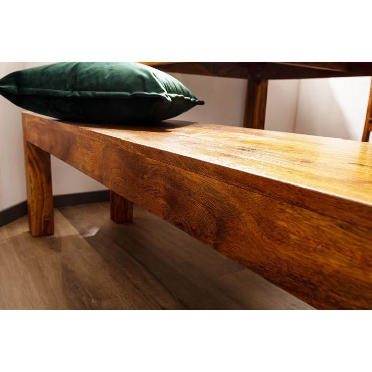 Bank Akazie 140x40x45 honig lackiert OXFORD #0014 – Bild 5