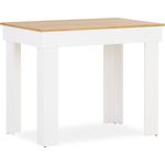 Esstisch Esszimmertisch Weiß 90x60 cm Holztisch Küchentisch Holz Eiche Tisch Massiv Wohnzimmertisch