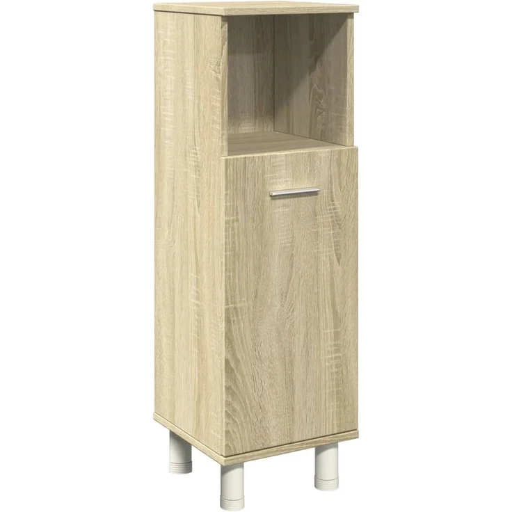 vidaXL 4-tlg. Badmöbel-Set Sonoma-Eiche Holzwerkstoff 3324970 – Bild 7