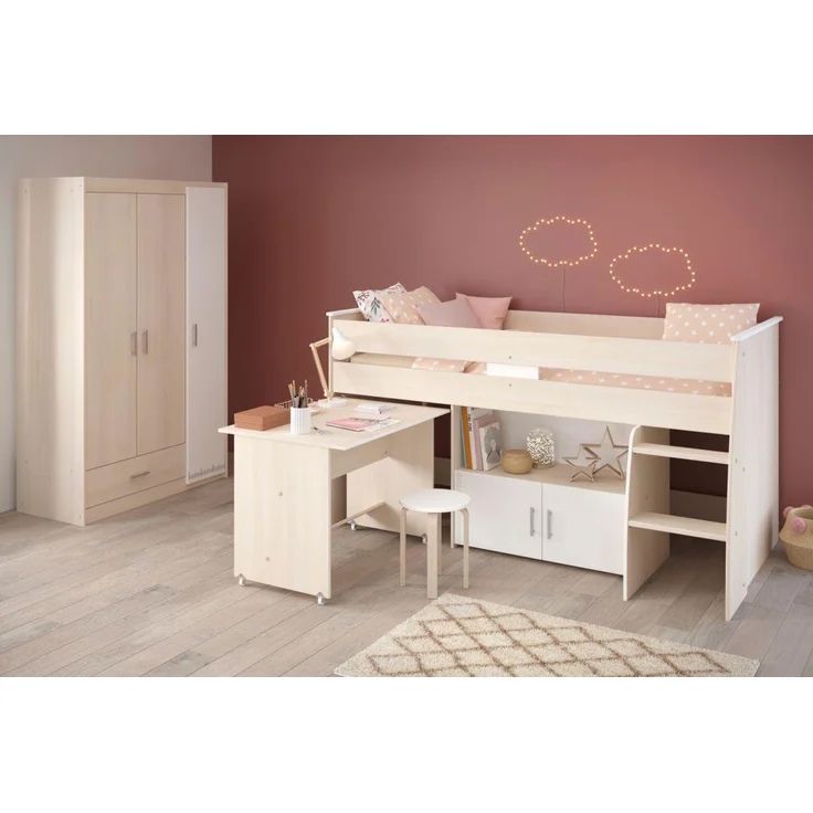 Parisot Kinderzimmer Charly in Akazie und weiß Jugendzimmer Set 2-tlg. – Bild 2