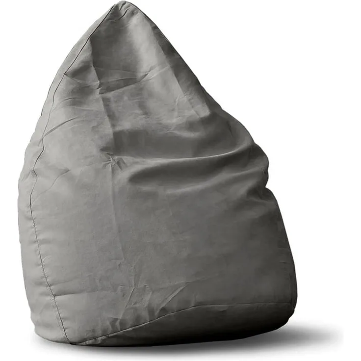 Lumaland 'Luxury XL Plus' Sitzsack, Grau, Polyester, 120 l