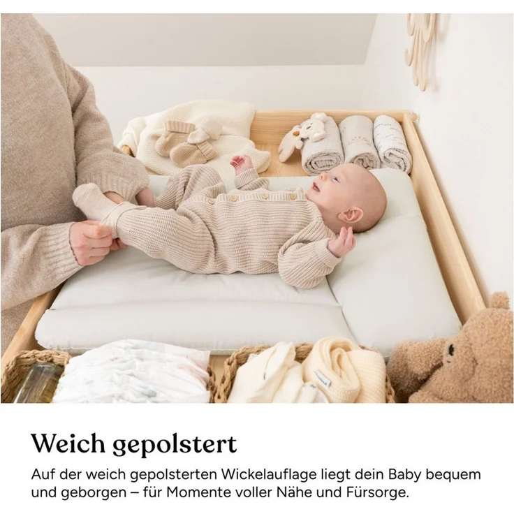 Ehrenkind Wickelauflage Wickelunterlage abwaschbar (Wickelauflage 50x70 cm), Hygienisch, Sicher und Vielseitig – Bild 4