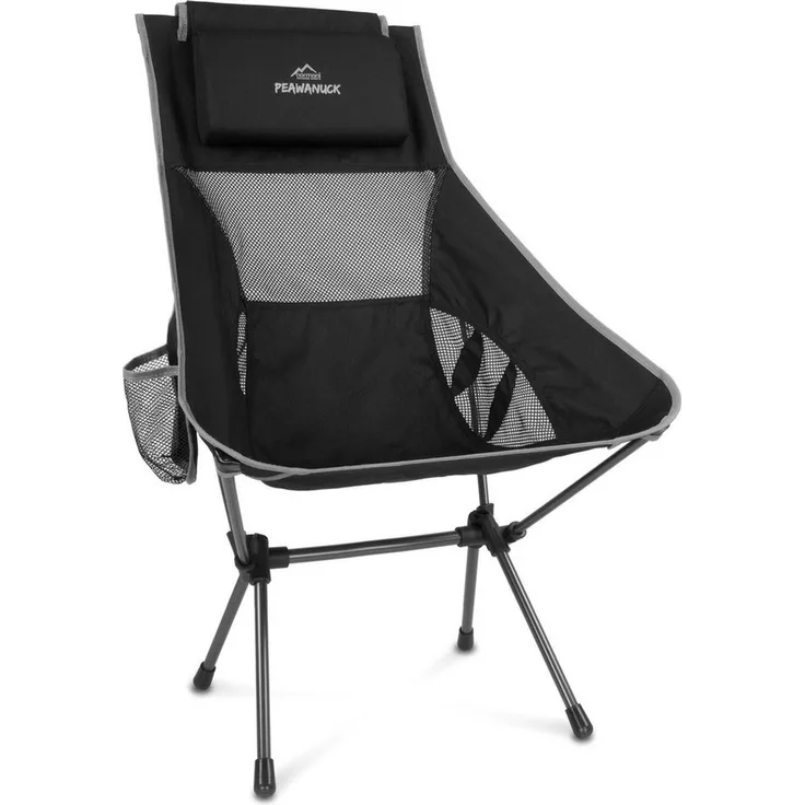 normani Campingstuhl Ultraleichter Campingstuhl Pewanuck, Outdoorstuhl Hochlehner Faltstuhl Strandstuhl Anglerstuhl