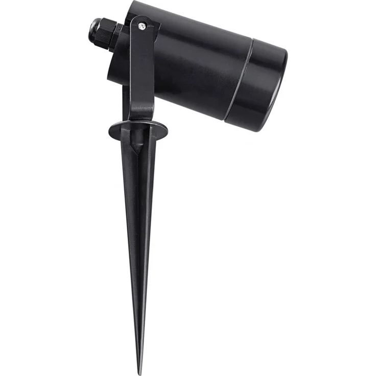 Heitronic Nr. 500951-HE Erdspießstrahler Burano schwarz GU10 IP44 – Bild 1