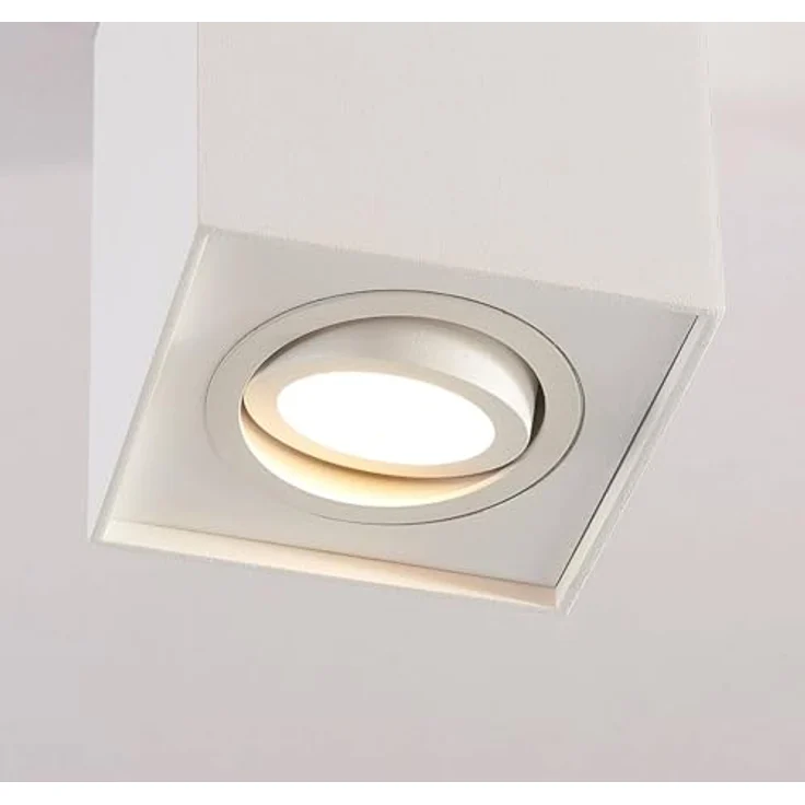 Arcchio Deckenlampe Jolina, moderne Deckenleuchte in Weiß aus Aluminium, 1 flammig, GU10, ideal für Flur, Küche und Bad – Bild 5