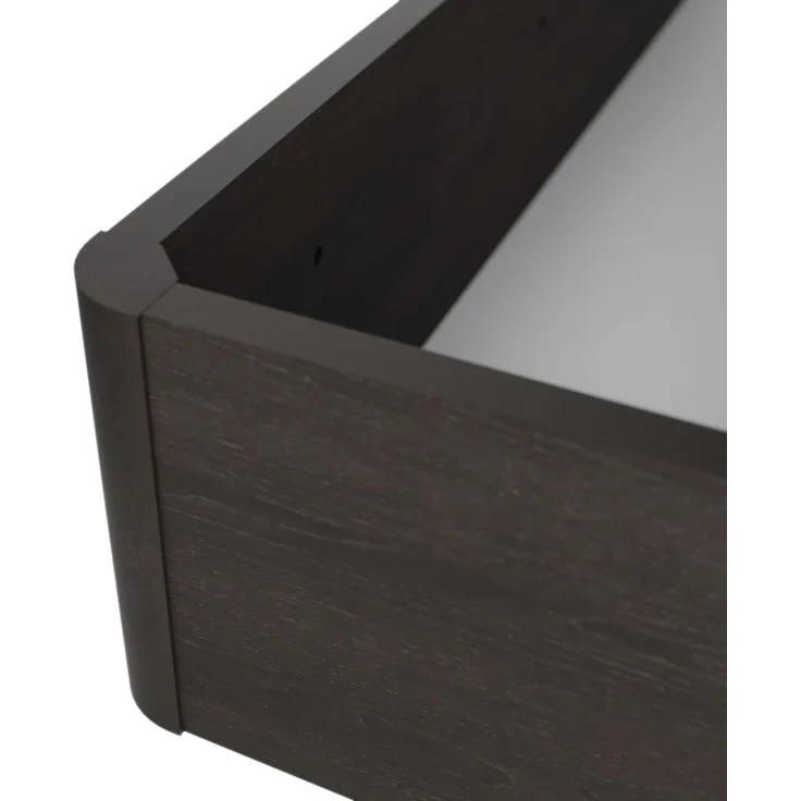 Homey Ausziehbares Bett mit großem Fassungsvermögen, mit atmungsaktivem Deckel, abgerundete Ecken, Holz, Wenge, 105 x 190 cm – Bild 6