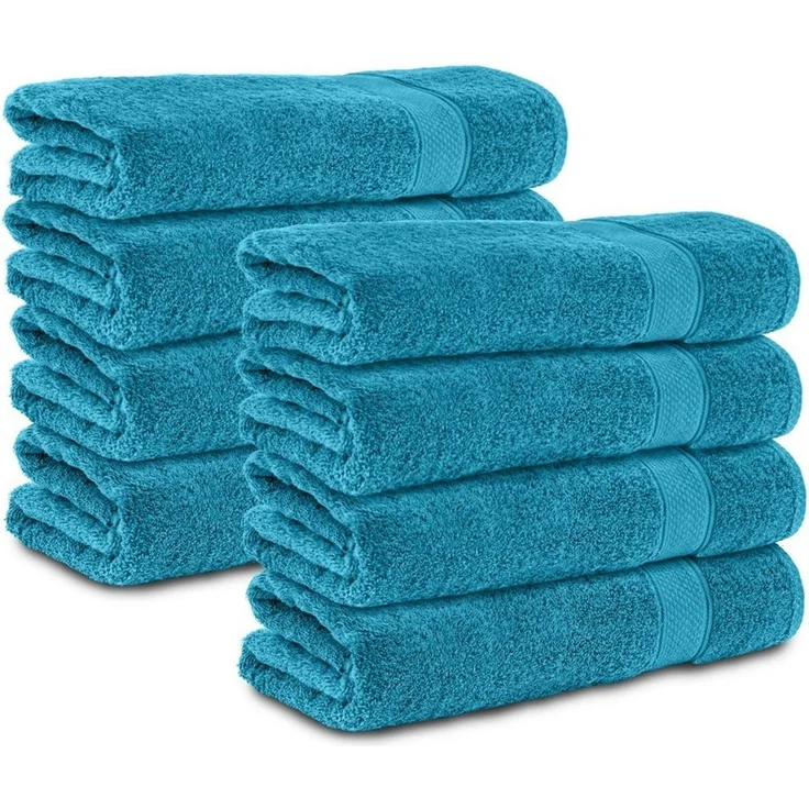 Komfortec Handtücher 100% Baumwolle, 470 g/m², Frottee (8-St), Badetücher 50x100 cm Set, Weich – Bild 1