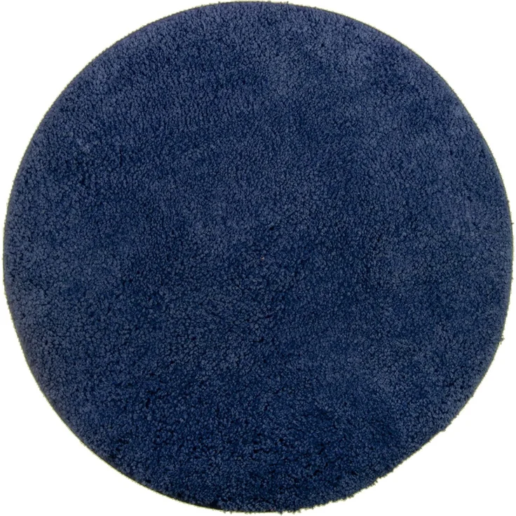 Brandsseller Badematte Ø 60 cm Badvorleger Badteppich Rund Blau – Bild 1
