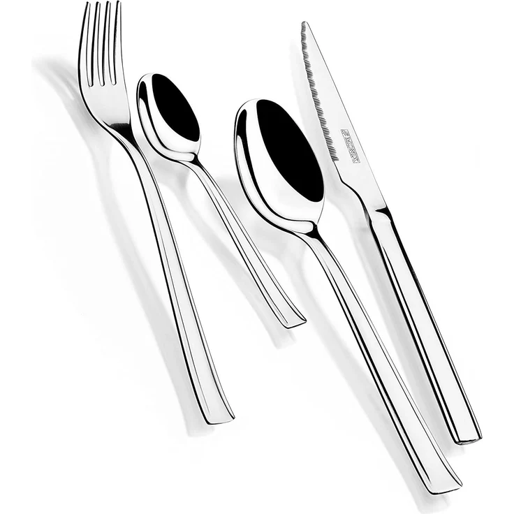 Monix M180974 Europa Besteck Set mit Steakmesser bedeckt, Edelstahl – Bild 1