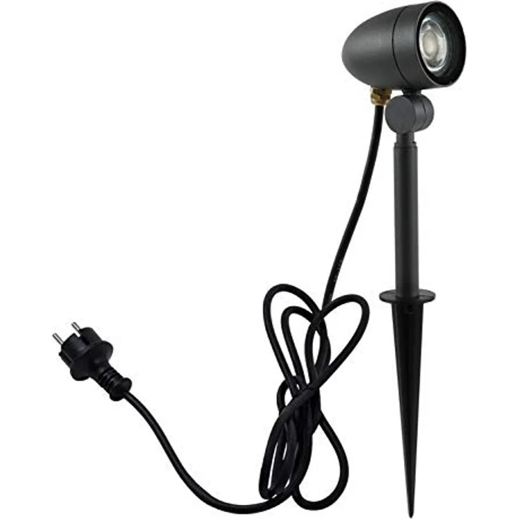 Heitronic Nr. 35833-HE Erdspießstrahler Malea anthrazit GU10 IP54 43cm – Bild 1