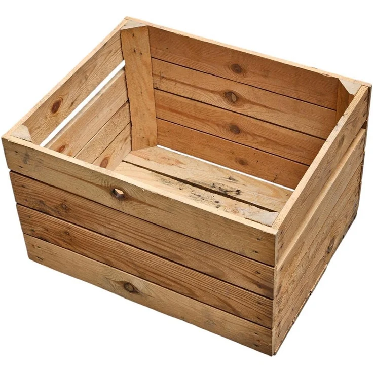 Holzkisten 4er Set 50 x 40 x 30cm Vintage Natur – Bild 7