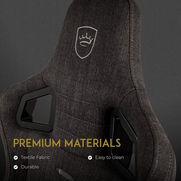 Noblechairs Epic TX Gaming Stuhl, Bürostuhl, Schreibtischstuhl, Atmungsaktives Textilgewebe, Kopf- und Lendenstütze, Entwickelt für Nutzer bis 120 kg, (Anthrazit, Textilgewebe) – Bild 3