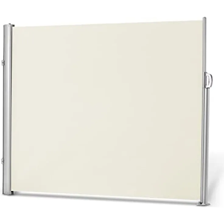 Leco Seitenmarkise, ausziehbar, Aluminium-Stahlrohr-Mix, natur, 160 x 300 cm
