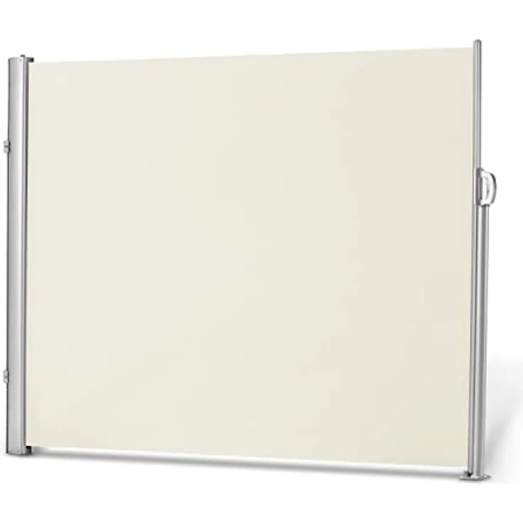 Leco Seitenmarkise, ausziehbar, Aluminium-Stahlrohr-Mix, natur, 160 x 300 cm – Bild 1