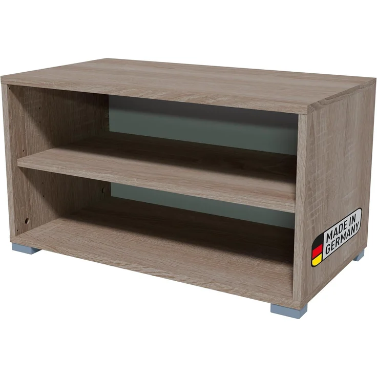 BADEDU VEER Regal 70 cm breit, Braun, 2 Fächer – Bild 1