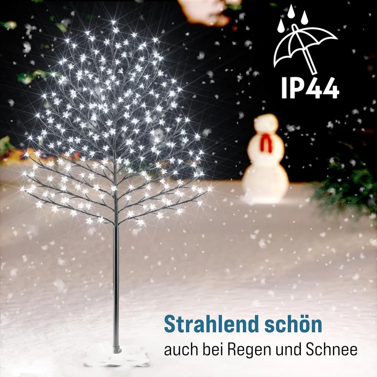 Monzana® Kirschblütenbaum 2er Set 220 cm 220 LED Kaltweiß Außen Innen Künstlich Groß Deko Weihnachten Weihnachtsdeko Kirschbaum Leuchtbaum Lichterbaum – Bild 6