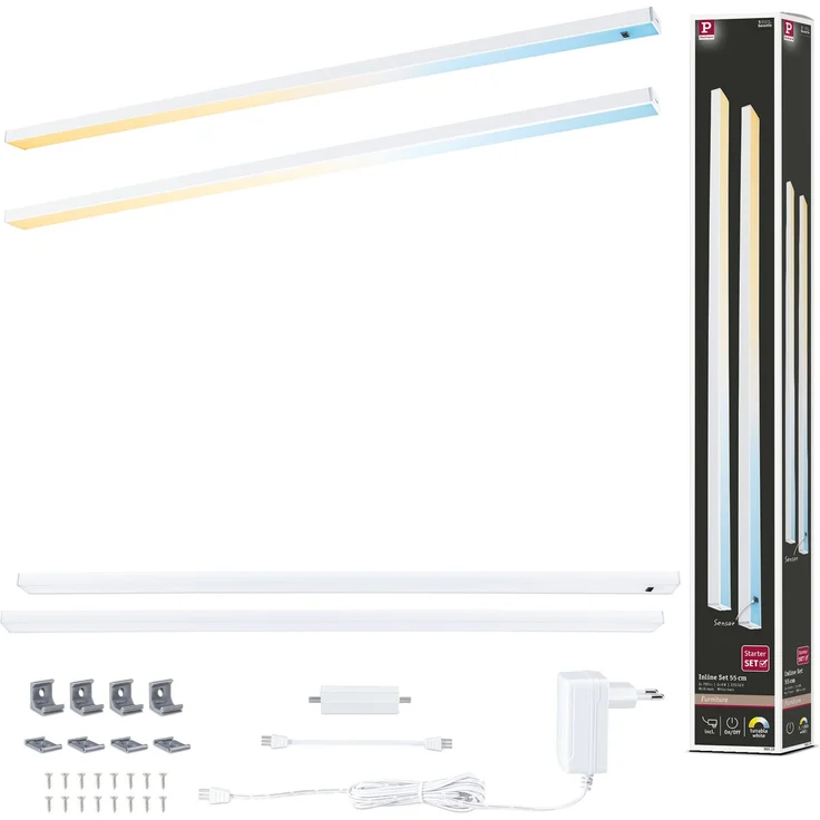 Paulmann LED Lichtleiste Inline weiß 55 cm TW 2er Set – Bild 6