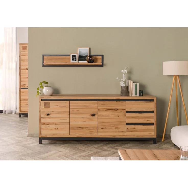 Sideboard Kernbuche 210x45x85 natur geölt VILLANDERS #152 – Bild 9
