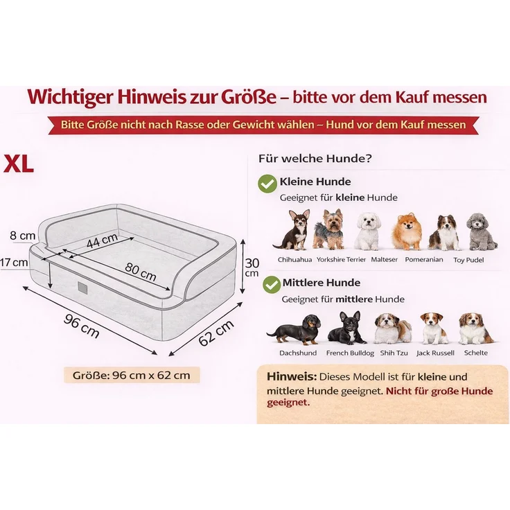Hobbydog Tierbett Hundebett Schlafplatz Hundekissen Hundesofa Tierbett Hundematratze – Bild 2