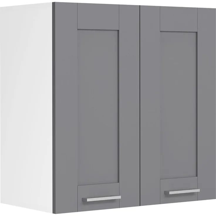 VCM Küchenmöbel Hängeschrank Colura 919368 Weiß / Anthrazit H. 60 x B. 60 x T. 31 cm