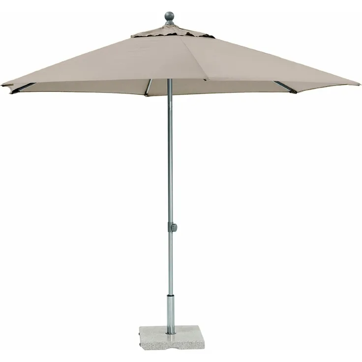 Kettler 'EASY PUSH' Schirm, Aluminium, silber / taupe, Ø 300 cm