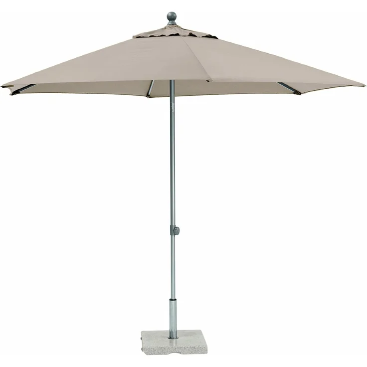 Kettler 'EASY PUSH' Schirm, Aluminium, silber / taupe, Ø 300 cm – Bild 1