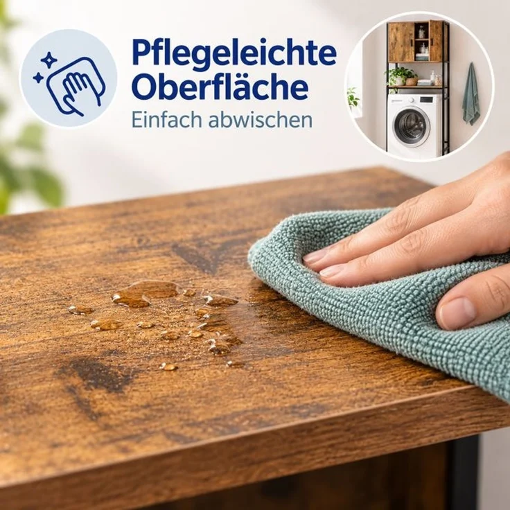 Relaxdays Waschmaschinenschrank 2 Schrankfächer – Bild 7