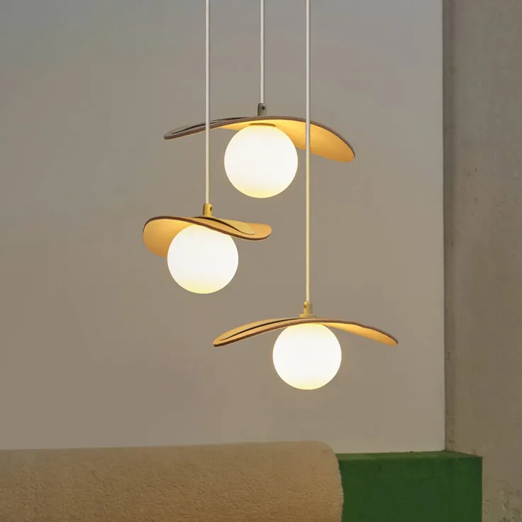 OSRAM Hängeleuchte Decor Pearl, 3-flammig, beige, Filz und Glas, G9