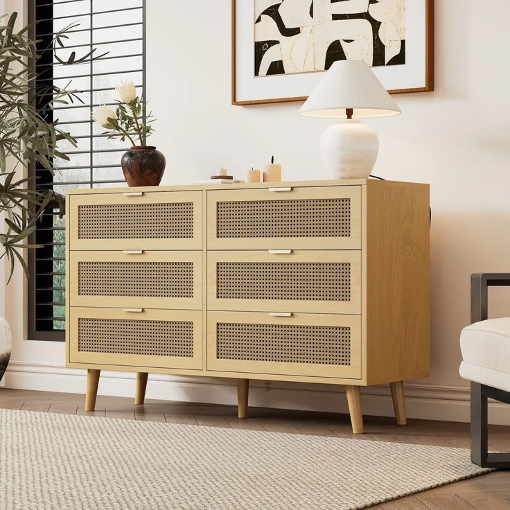 Kommode mit Schubladen, 120/40/76,5 cm, Schubladenkommode, Schubkastenkommode, Mehrzweckschrank – Bild 1