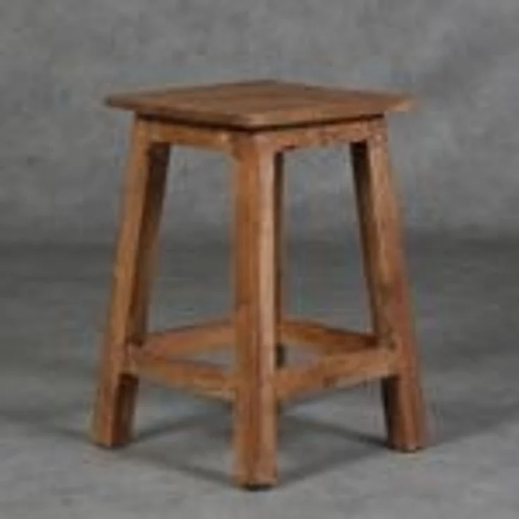 Teakholz Hocker Rocco, Teakholz, 29 x 29 x 48 cm – Bild 7