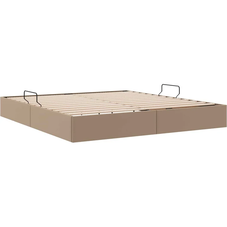 vidaXL Ottoman Bettgestell Cappuccino 180 x 200 cm Kunstleder 3442785 – Bild 5