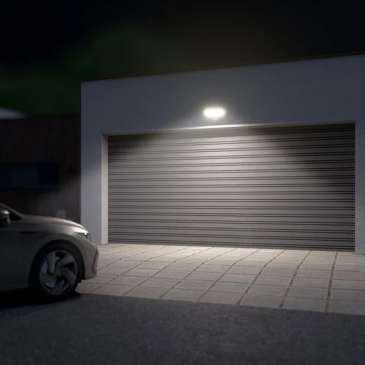SSC-LUXon LED Außen-Wandleuchte ETHIR Außenwandleuchte mit Bewegungsmelder IP54 neutralweiß LED 230V, Neutralweiß – Bild 3