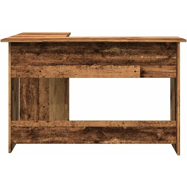 vidaXL Eckschreibtisch Altholz-Optik 120x140x75 cm Holzwerkstoff 855900 – Bild 4