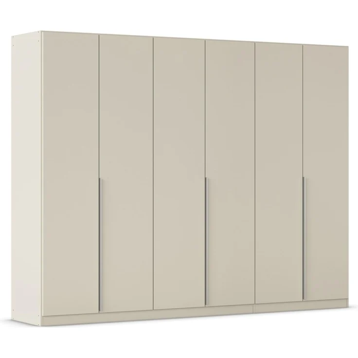 Rauch Möbel Alabama, Kleiderschrank für Schlafzimmer, Kinderzimmer, Wohnzimmer, Garderobe, Flur, 6-türig, mit Zubehör Basic, Farbe Beige, Breite 271 cm – Bild 1
