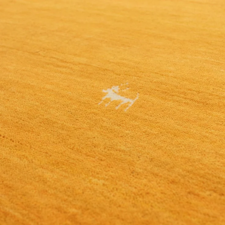 Gabbeh Teppich - Indus »Deluxe« 90 x 60 cm - gold – Bild 3