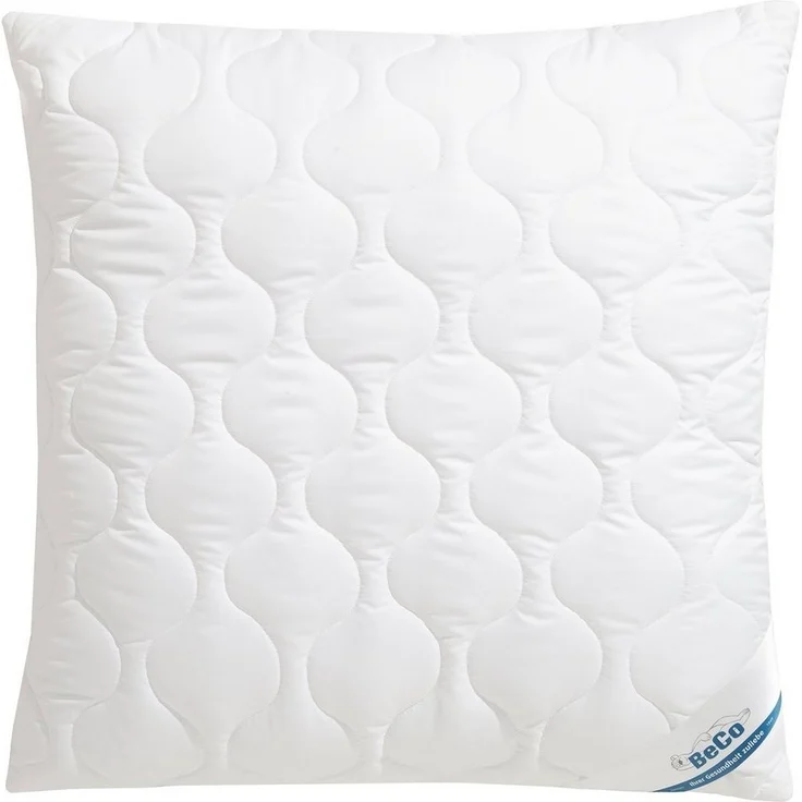 Beco Kopfkissen EcoWell, Füllung: Polyester, Bezug: Bio-Baumwolle oder nachhaltiger Microfaser-Feinbatist samtweich, Rückenschläfer, Seitenschläfer, Kissen in den Größen 40x80 cm und 80x80 cm erhältlich! – Bild 5
