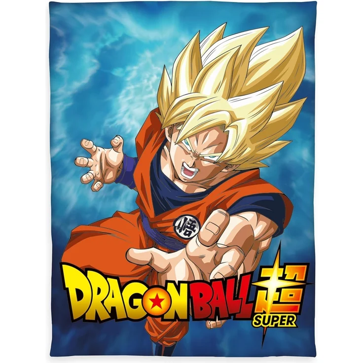 Babydecke Dragonball Super Wellsoft-Flauschdecke Gr. 150/200 cm Kuscheldecke, Herding, Kinder Kuscheldecke Babydecke – Bild 1