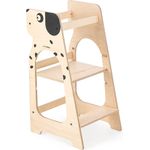 MamaToyz Holz Lernturm Kule Hund | Natur |