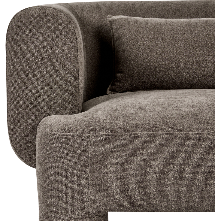 Sofa 2-Sitzer HOGBO Stoff Braun – Bild 6